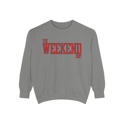 THE WEEKEND EDIT CREW GREY & RED