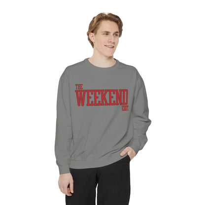THE WEEKEND EDIT CREW GREY & RED